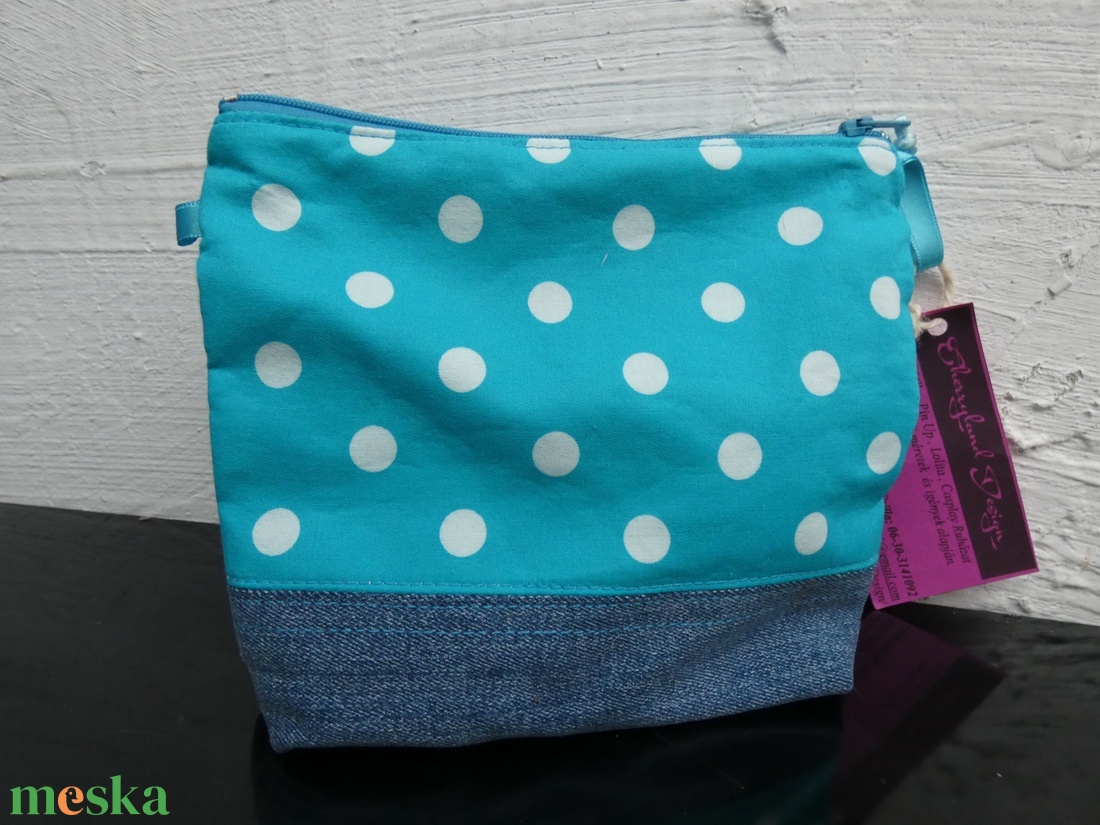 Színes Pöttyös neszesszer - táska & tok - neszesszer - Meska.hu