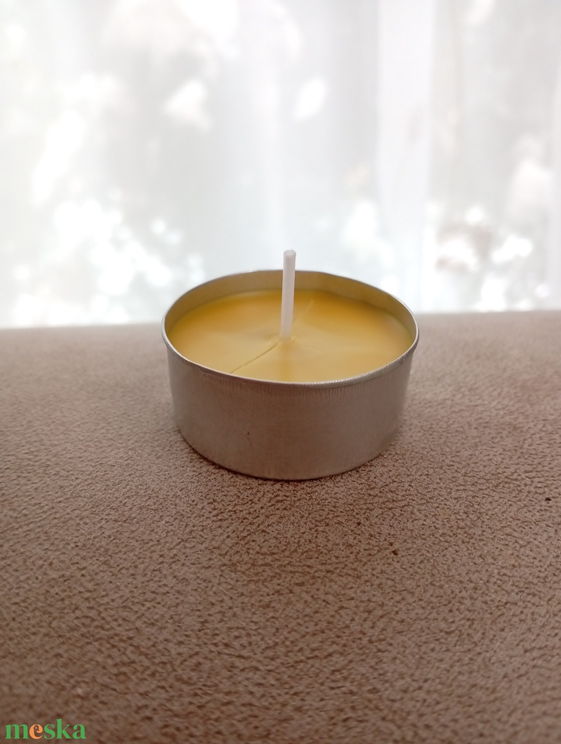 Méhviasz teamécses  - otthon & életmód - gyertya, illat, aroma - aromalámpa - Meska.hu
