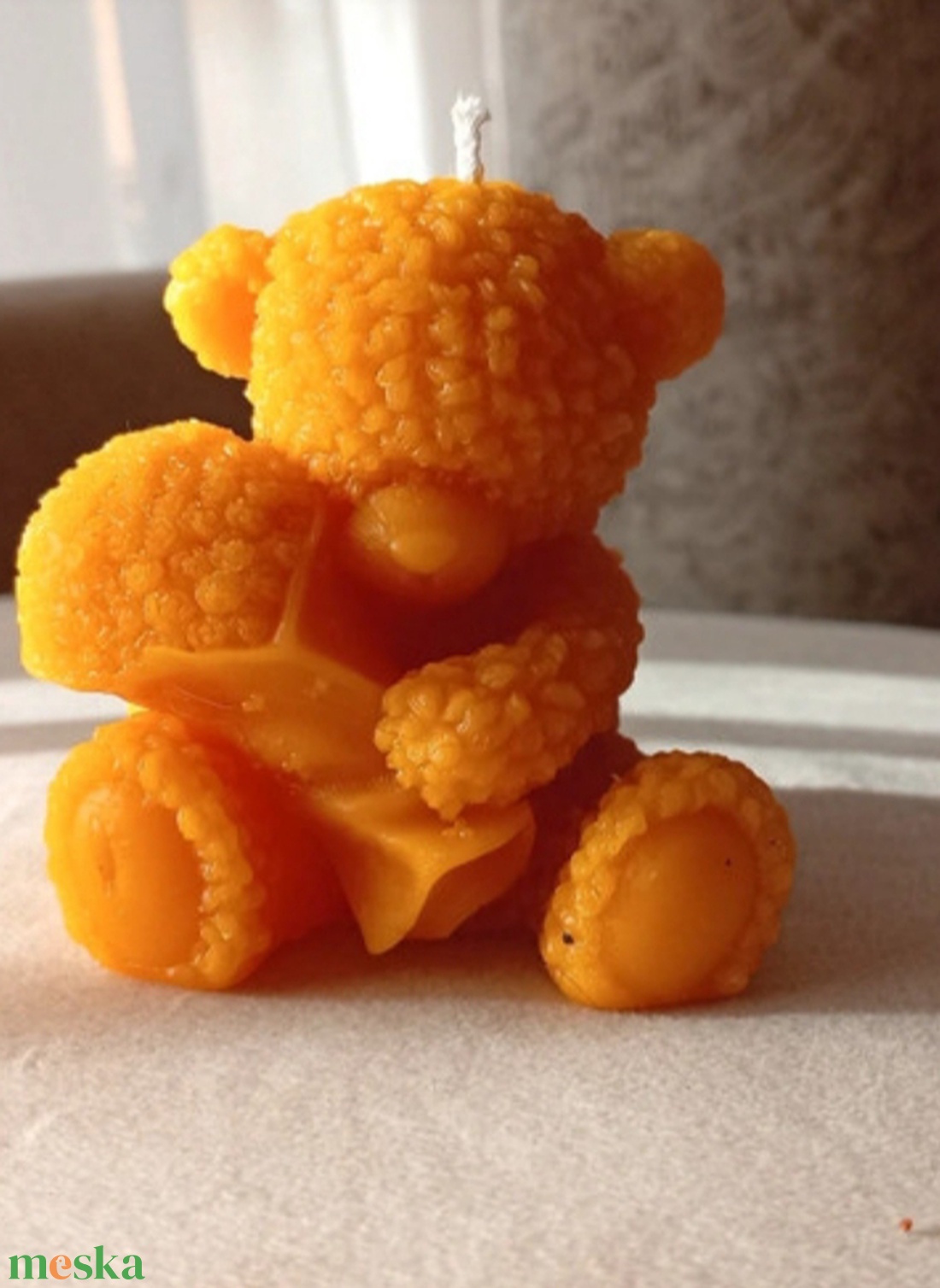 Macis méhviasz gyertya  - kellékek & szerszámok - dekorációs kellékek - dekorációs gyertya - Meska.hu