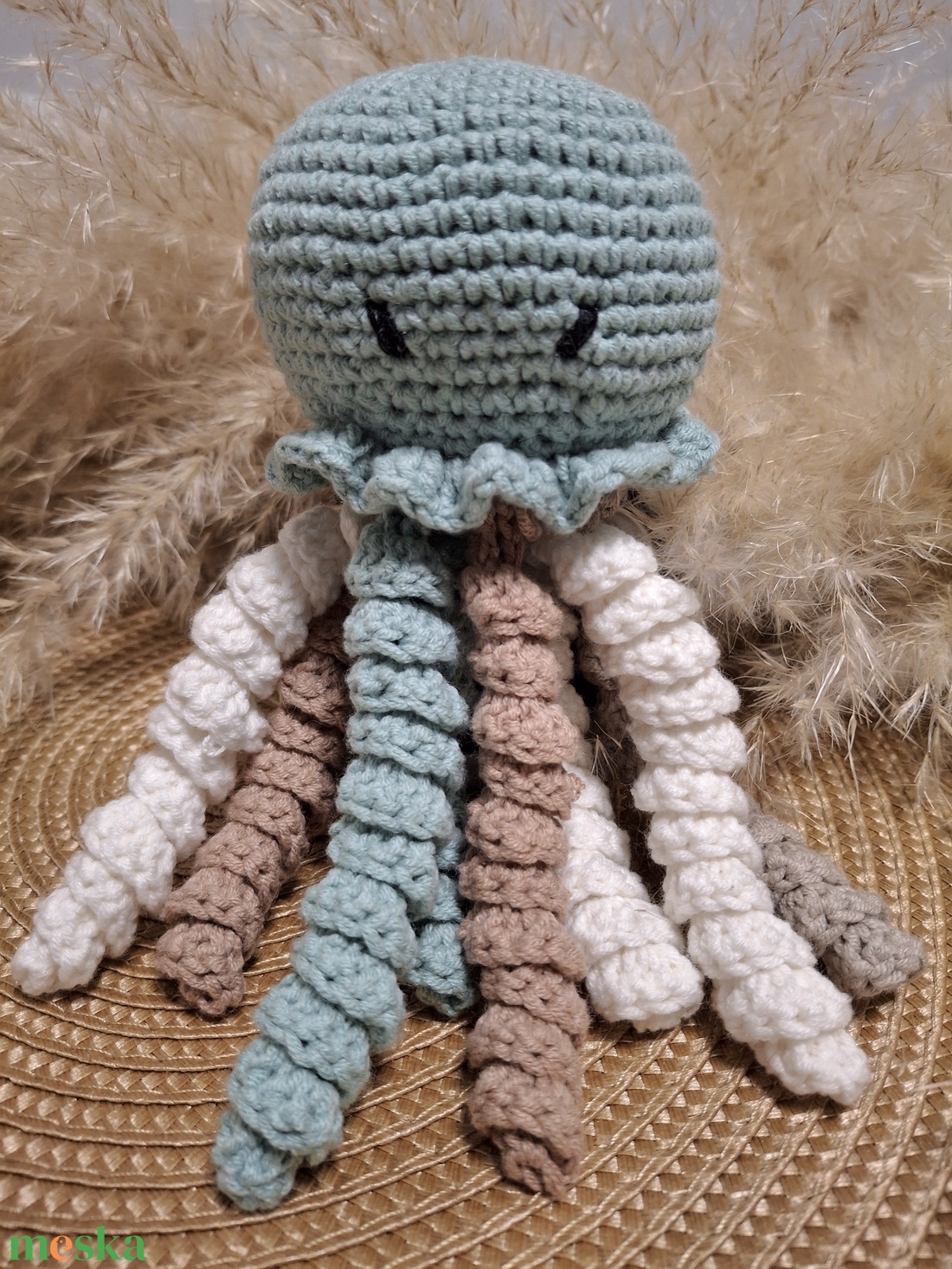 Horgolt polip - játék & sport - plüssállat & játékfigura - polip, medúza - Meska.hu