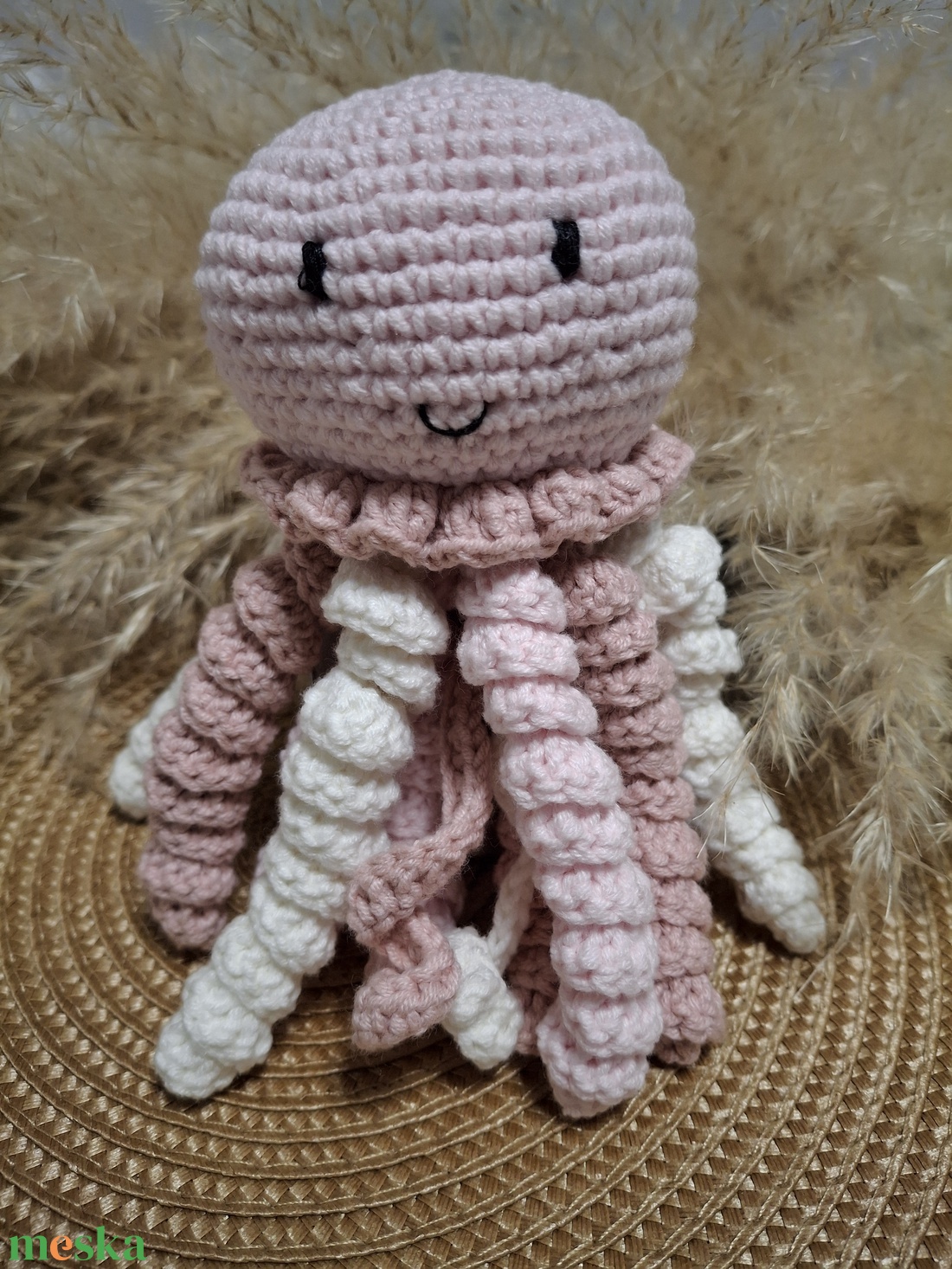 Horgolt medúza - játék & sport - plüssállat & játékfigura - polip, medúza - Meska.hu