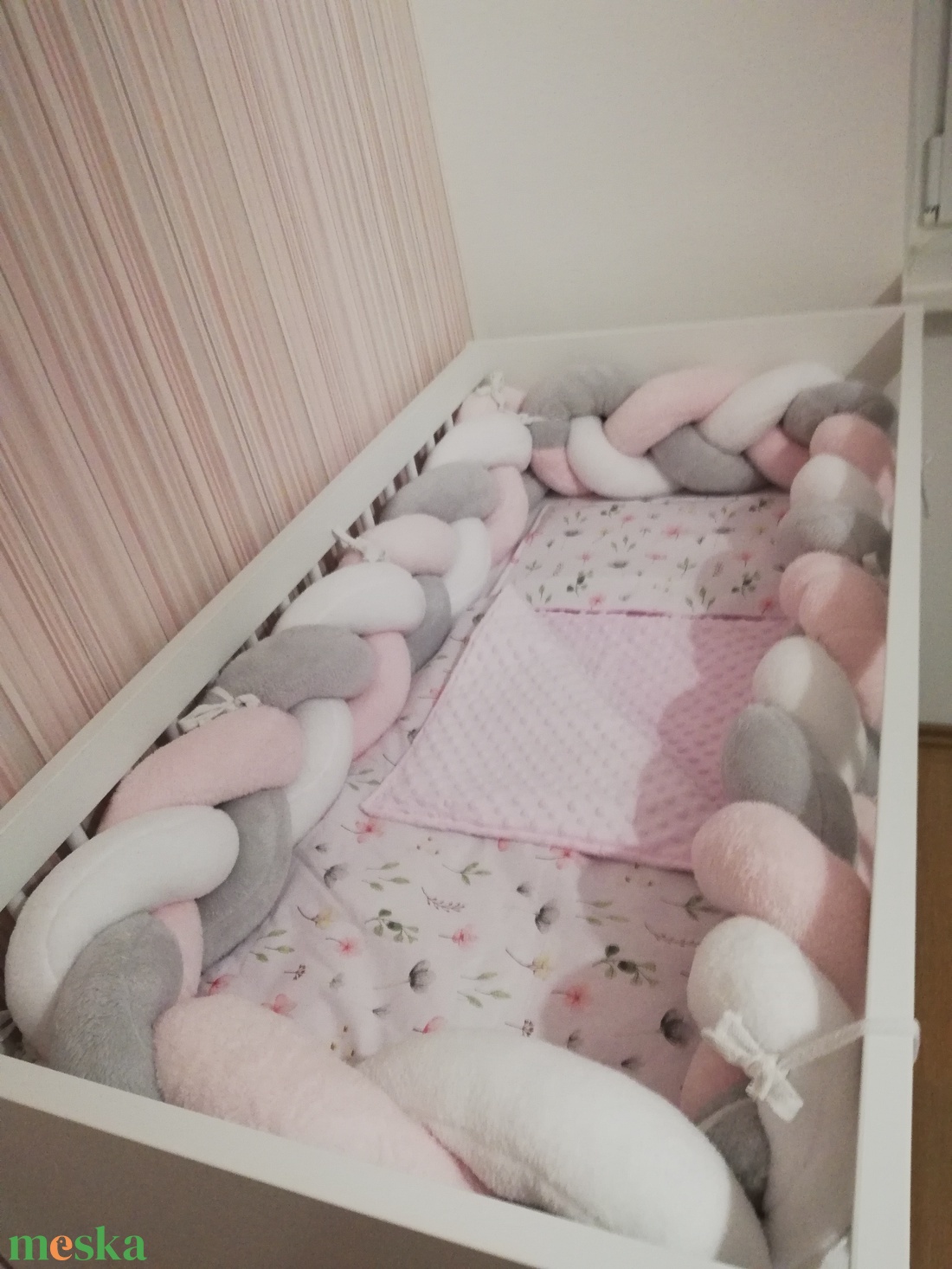 Fonott rácsvédő  - baba - mama - baba ágynemű - rácsvédő & baldachin - Meska.hu