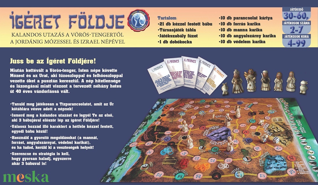 Ígéret Földje családi társasjáték - játék & sport - táblajáték és kártyajáték - társasjátékok - Meska.hu