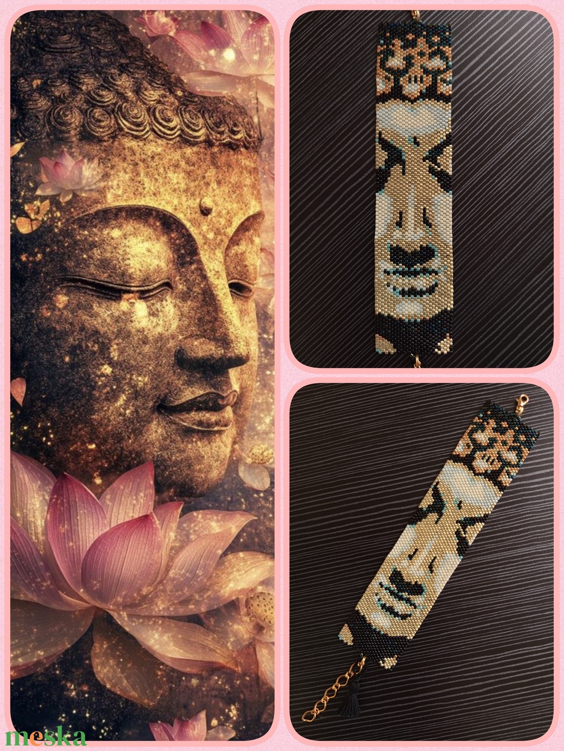Buddha karkötő - ékszer - karkötő - gyöngyös karkötő - Meska.hu
