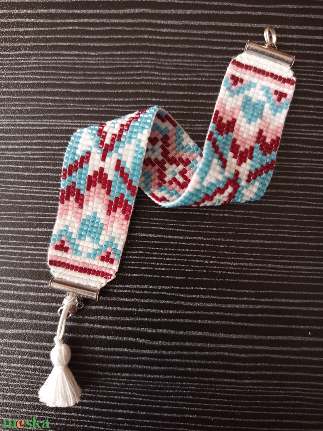 Indián mintás peyote karkötő - ékszer - karkötő - gyöngyös karkötő - Meska.hu