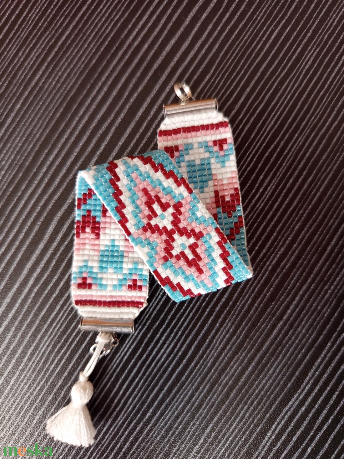 Indián mintás peyote karkötő - ékszer - karkötő - gyöngyös karkötő - Meska.hu