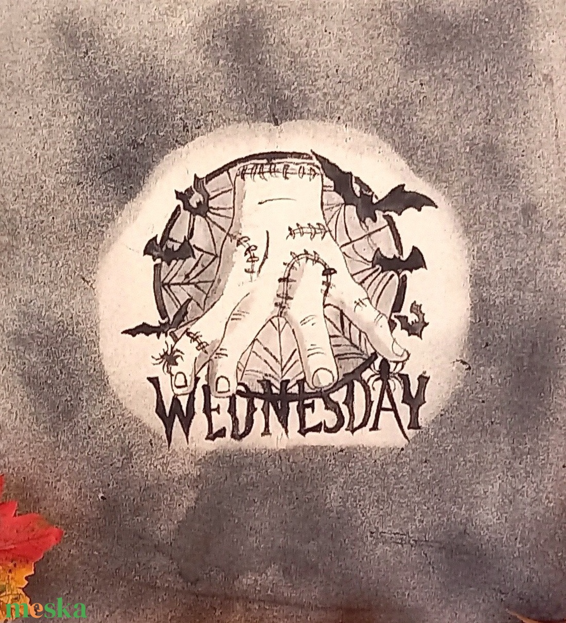 Kézzel festett vászontáska - Wednesday Izé - otthon & életmód - dekoráció - halloween - halloweeni jelmez és kiegészítők - Meska.hu Kézzel festett vászontáska - Wednesday Izé - otthon & életmód - dekoráció - halloween - halloweeni jelmez és kiegészítők - Meska.hu
