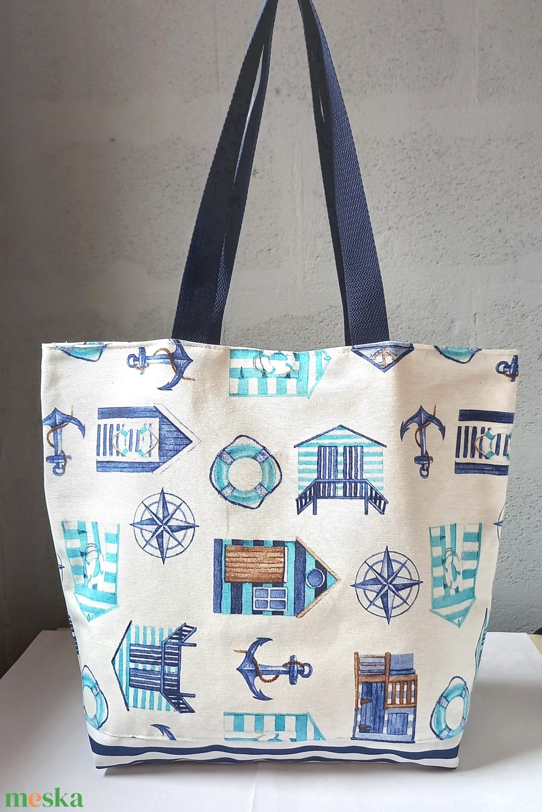 Strandtáska, shopper táska, szövet táska - tengerész - táska & tok - bevásárlás & shopper táska - shopper, textiltáska, szatyor - Meska.hu Strandtáska, shopper táska, szövet táska - tengerész - táska & tok - bevásárlás & shopper táska - shopper, textiltáska, szatyor - Meska.hu