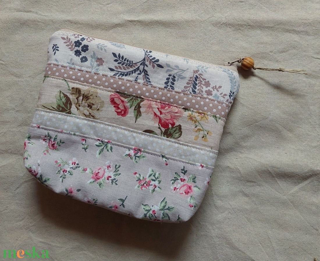 Patchwork neszesszer, szütyő, neszi - táska & tok - neszesszer - Meska.hu