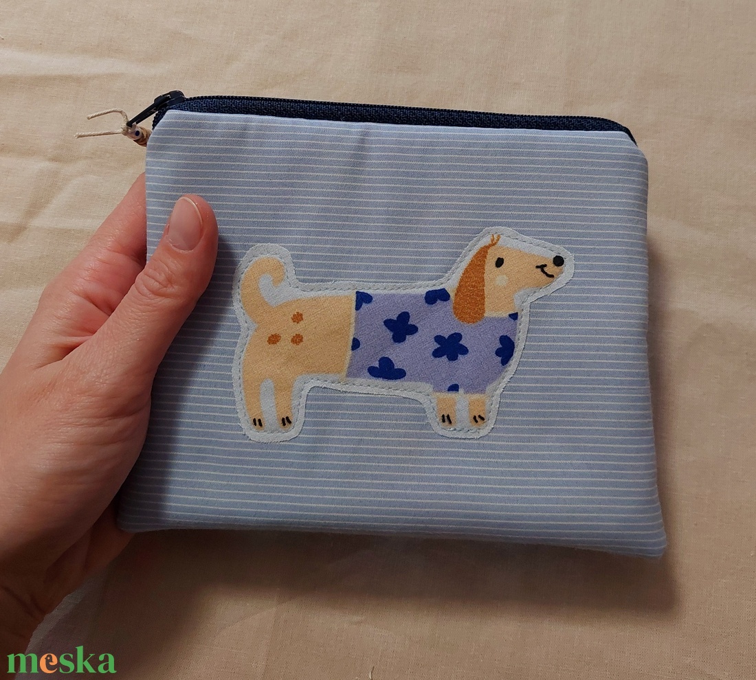 Kutyás, tacskós patchwork neszesszer  - táska & tok - neszesszer - Meska.hu