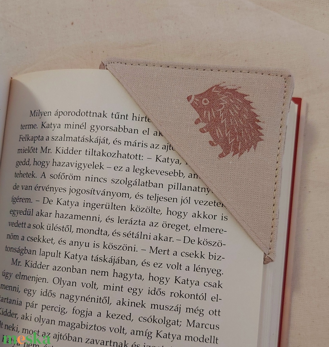 Textil sün és gomba mintás könyvjelző - könyv & zene - könyvjelző - Meska.hu