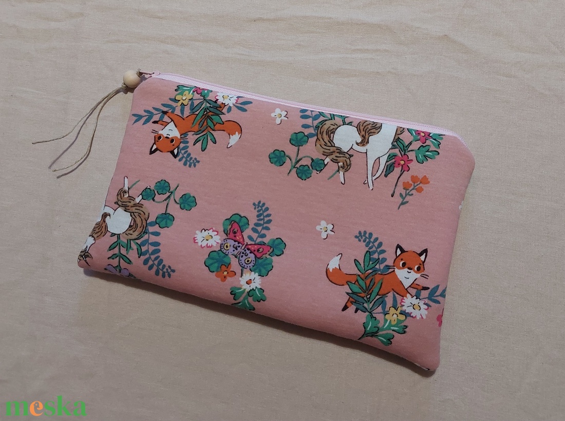 Upcycle rókás neszesszer, tolltartó, szütyő, tároló - otthon & életmód - papír, írószer - tolltartó & ceruzatekercs - Meska.hu