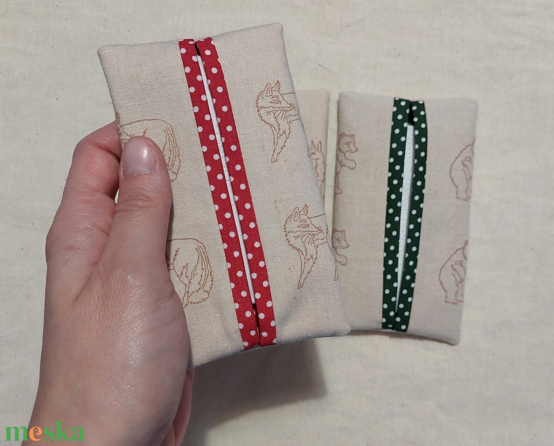 Erdei állatos zsebkendőtartó szett  - otthon & életmód - tárolás & rendszerezés - zsebkendőtartó - Meska.hu