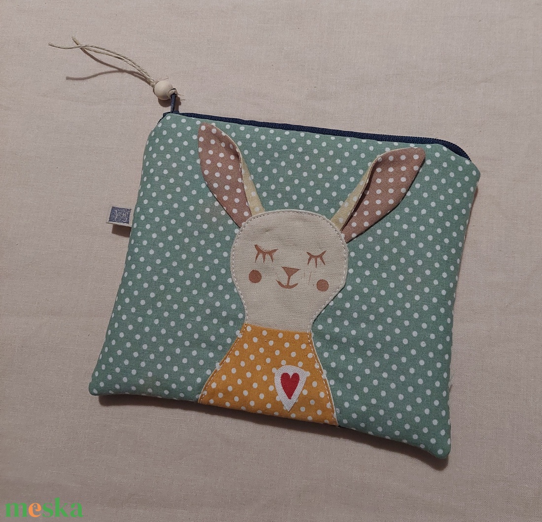 Húsvéti nyuszis patchwork neszesszer  - táska & tok - neszesszer - Meska.hu