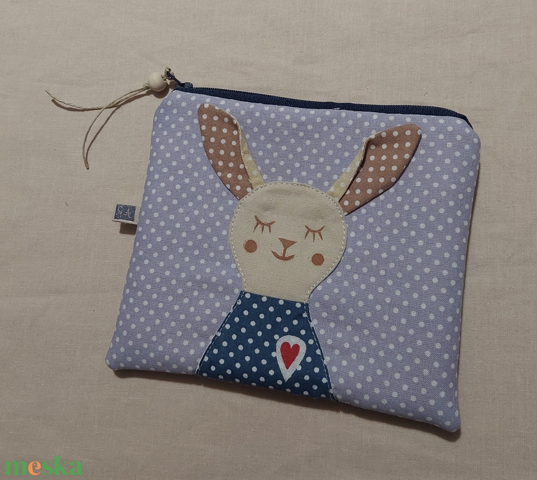 Húsvéti nyuszis patchwork neszesszer  - táska & tok - neszesszer - Meska.hu