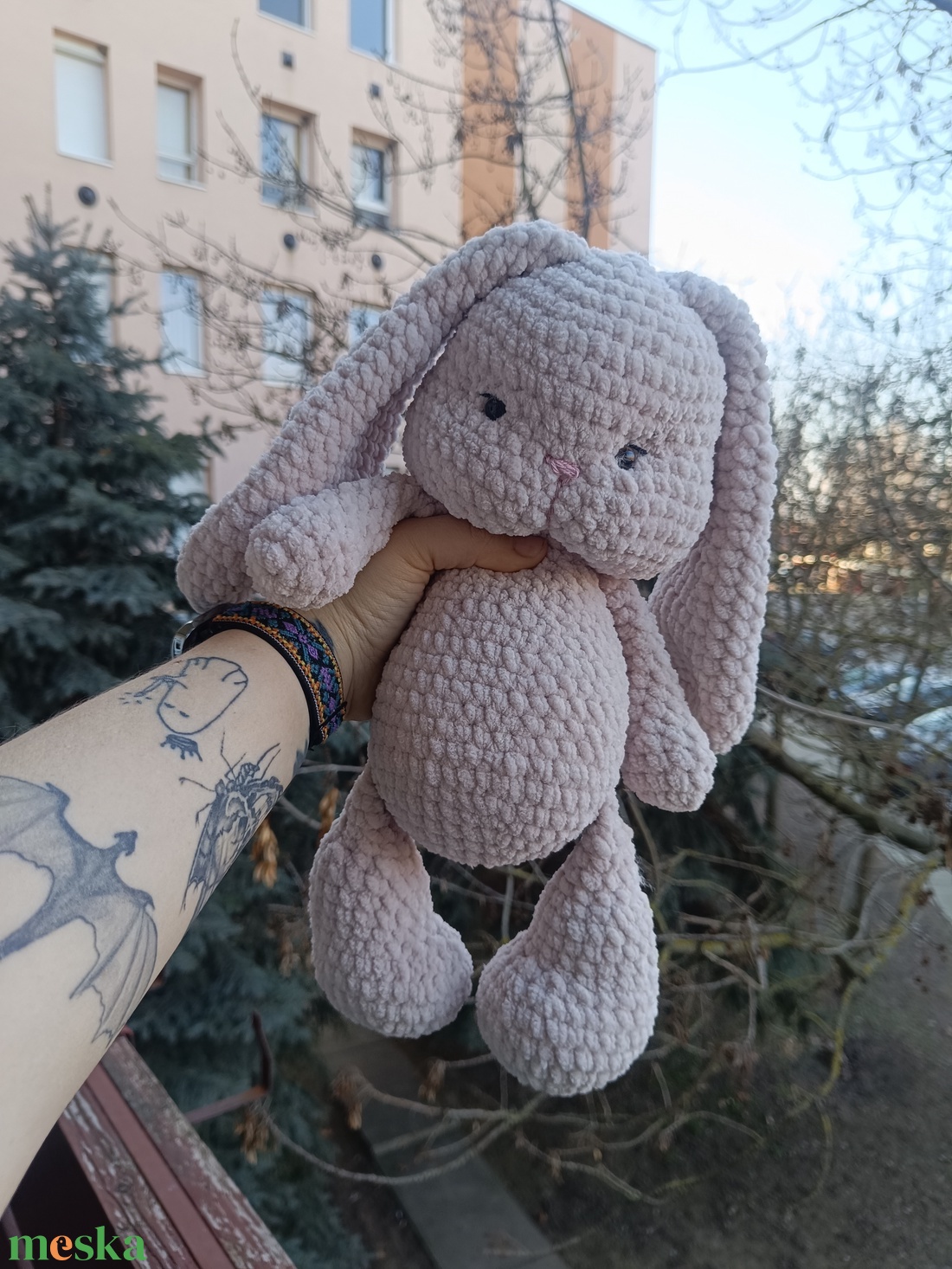 Horgolt nyuszi - játék & sport - plüssállat & játékfigura - nyuszi - Meska.hu