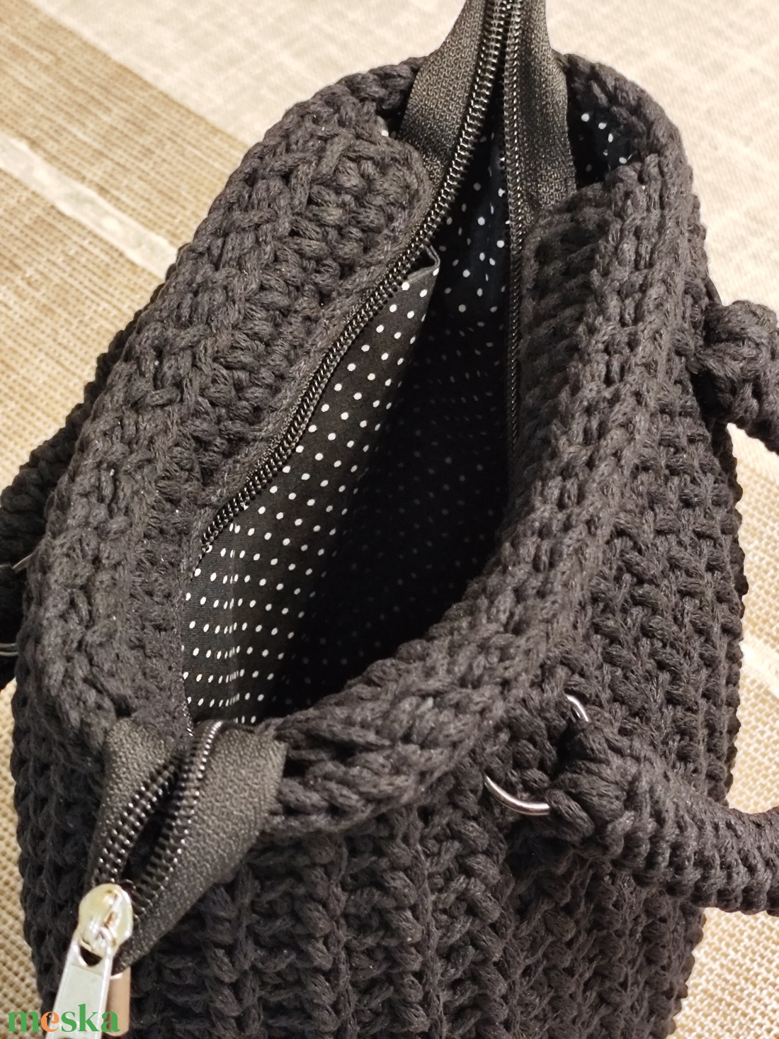 Horgolt táska  - táska & tok - kézitáska & válltáska - alkalmi táska - Meska.hu