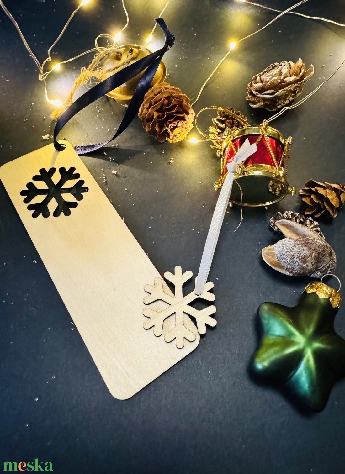 Személyre szabható karácsonyi könyvjelző 2in1 választható mintával - karácsony - mikulás - mikulás ajándékok - Meska.hu