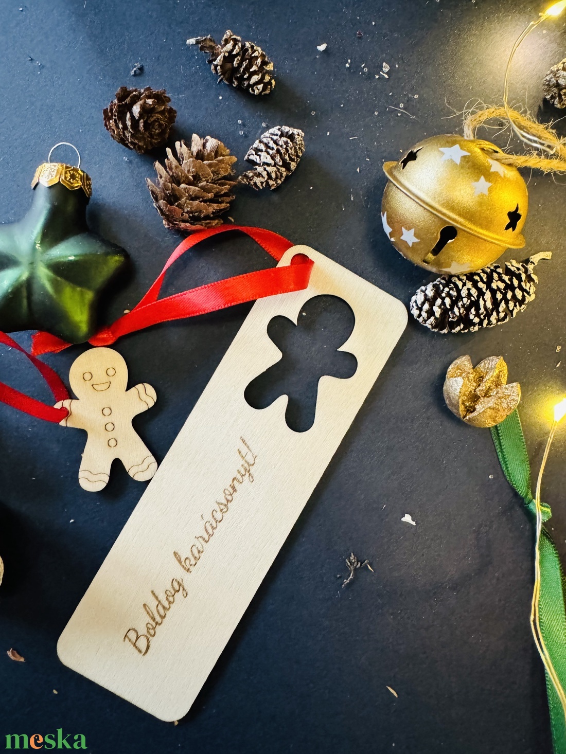 Személyre szabható karácsonyi könyvjelző 2in1 választható mintával - karácsony - mikulás - mikulás ajándékok - Meska.hu