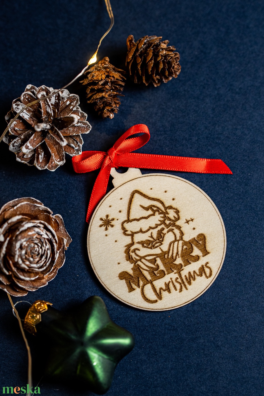 Grincs karácsonyfadísz - karácsony - karácsonyi lakásdekoráció - karácsonyfadíszek - Meska.hu