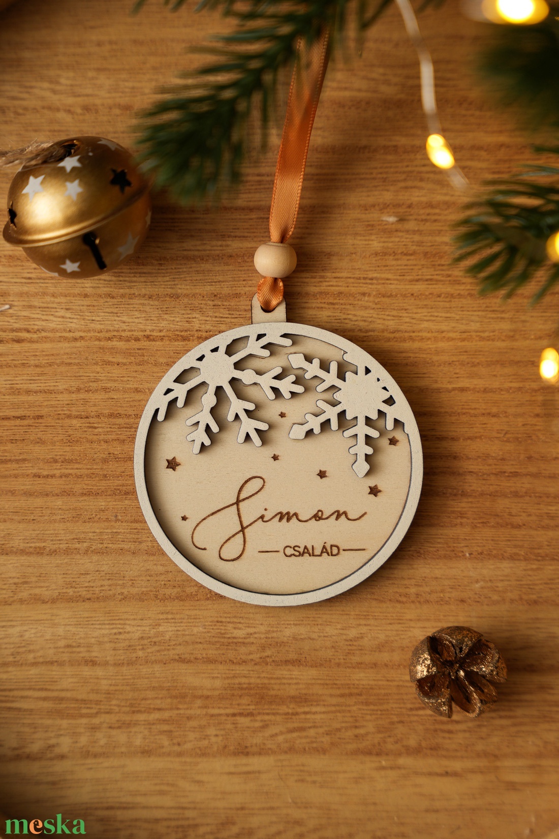 Egyedi felirattal kérhető karácsonyfadísz - karácsony - karácsonyi lakásdekoráció - karácsonyfadíszek - Meska.hu