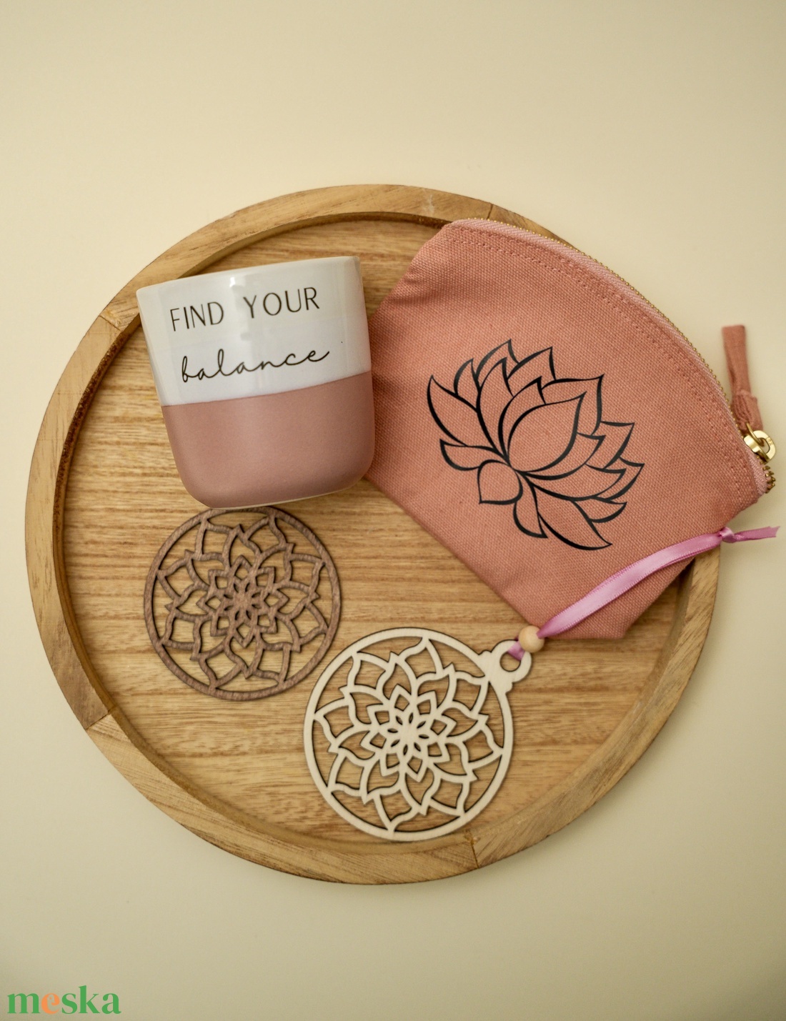 Find your balance - Jógás ajándékcsomag nem csak jógásoknak - otthon & életmód - konyhafelszerelés, tálalás - tálalás - bögre & csésze - Meska.hu