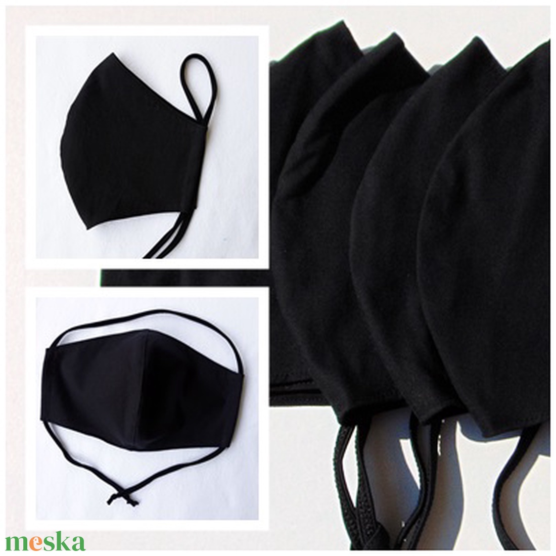5 db/cs Fekete szájmaszk (16 cm) / textil szájmaszk, többször használható szájmaszk - férfi & uniszex - férfi & uniszex - Meska.hu 5 db/cs Fekete szájmaszk (16 cm) / textil szájmaszk, többször használható szájmaszk - férfi & uniszex - férfi & uniszex - Meska.hu