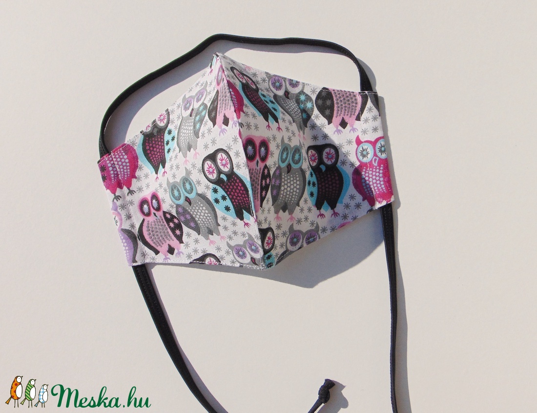 Gyermek- maszk / Fehér alapon színes bagoly mintás szájmaszk, textil szájmaszk, többször használható szájmaszk - gyerek - gyerek - Meska.hu Gyermek- maszk / Fehér alapon színes bagoly mintás szájmaszk, textil szájmaszk, többször használható szájmaszk - gyerek - gyerek - Meska.hu