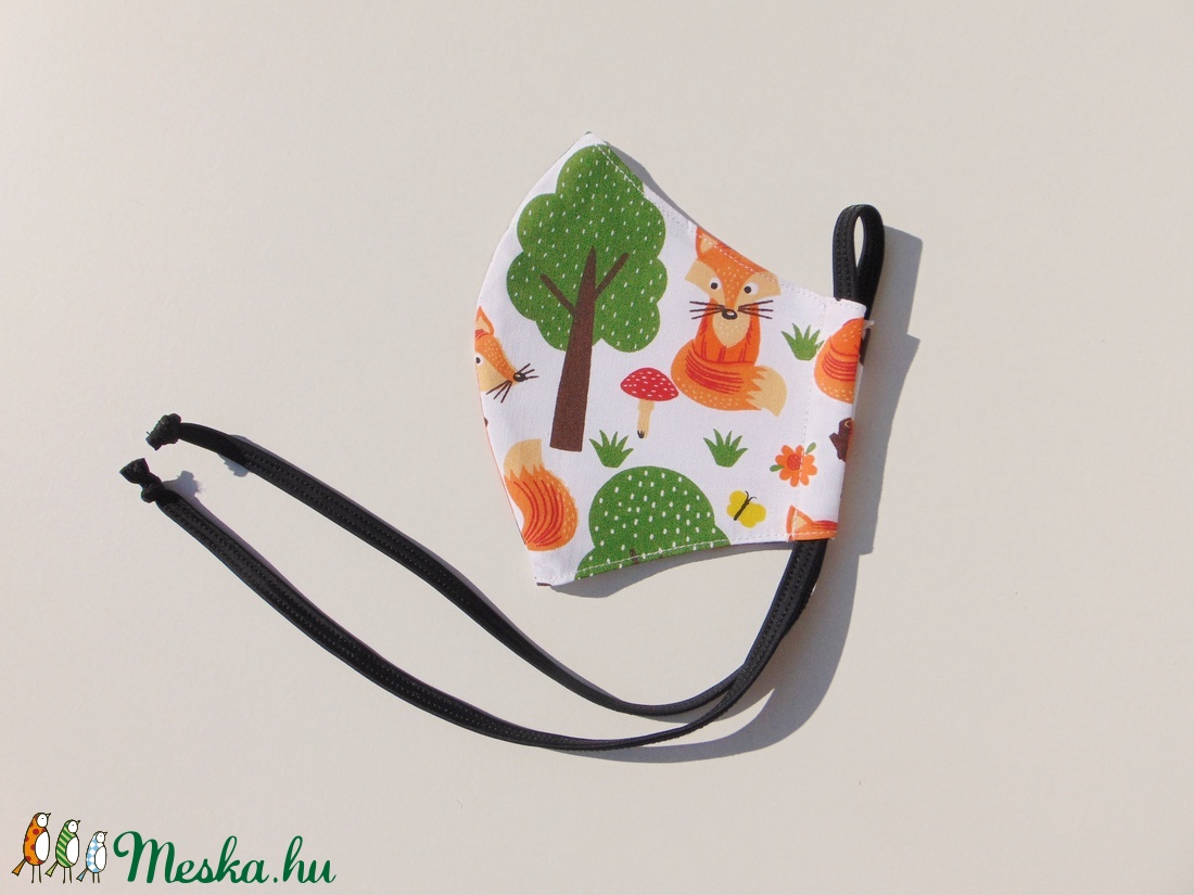 Gyermek- maszk / Rókás gyermek szájmaszk, textil szájmaszk, többször használható szájmaszk - gyerek - gyerek - Meska.hu