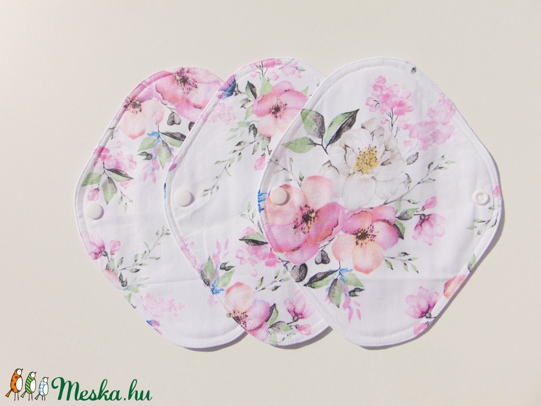 Tisztasági betét- rózsaszín virág mintás ( 3 db/ cs )/ mosható textil betét - szépségápolás - intim higiénia - tisztasági betét - Meska.hu Tisztasági betét- rózsaszín virág mintás ( 3 db/ cs )/ mosható textil betét - szépségápolás - intim higiénia - tisztasági betét - Meska.hu