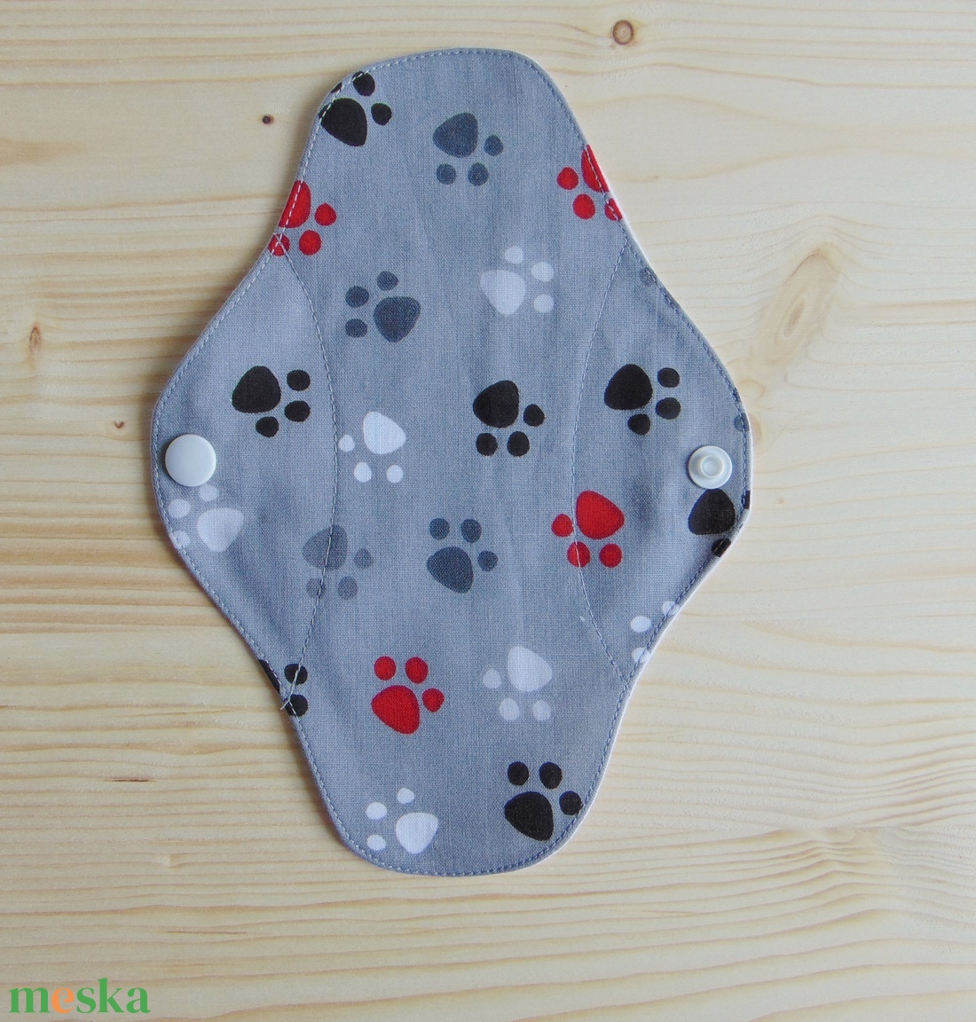 Mosható tisztasági betét- szürke tappancs mintás / mosható textil betét - szépségápolás - intim higiénia - tisztasági betét - Meska.hu Mosható tisztasági betét- szürke tappancs mintás / mosható textil betét - szépségápolás - intim higiénia - tisztasági betét - Meska.hu