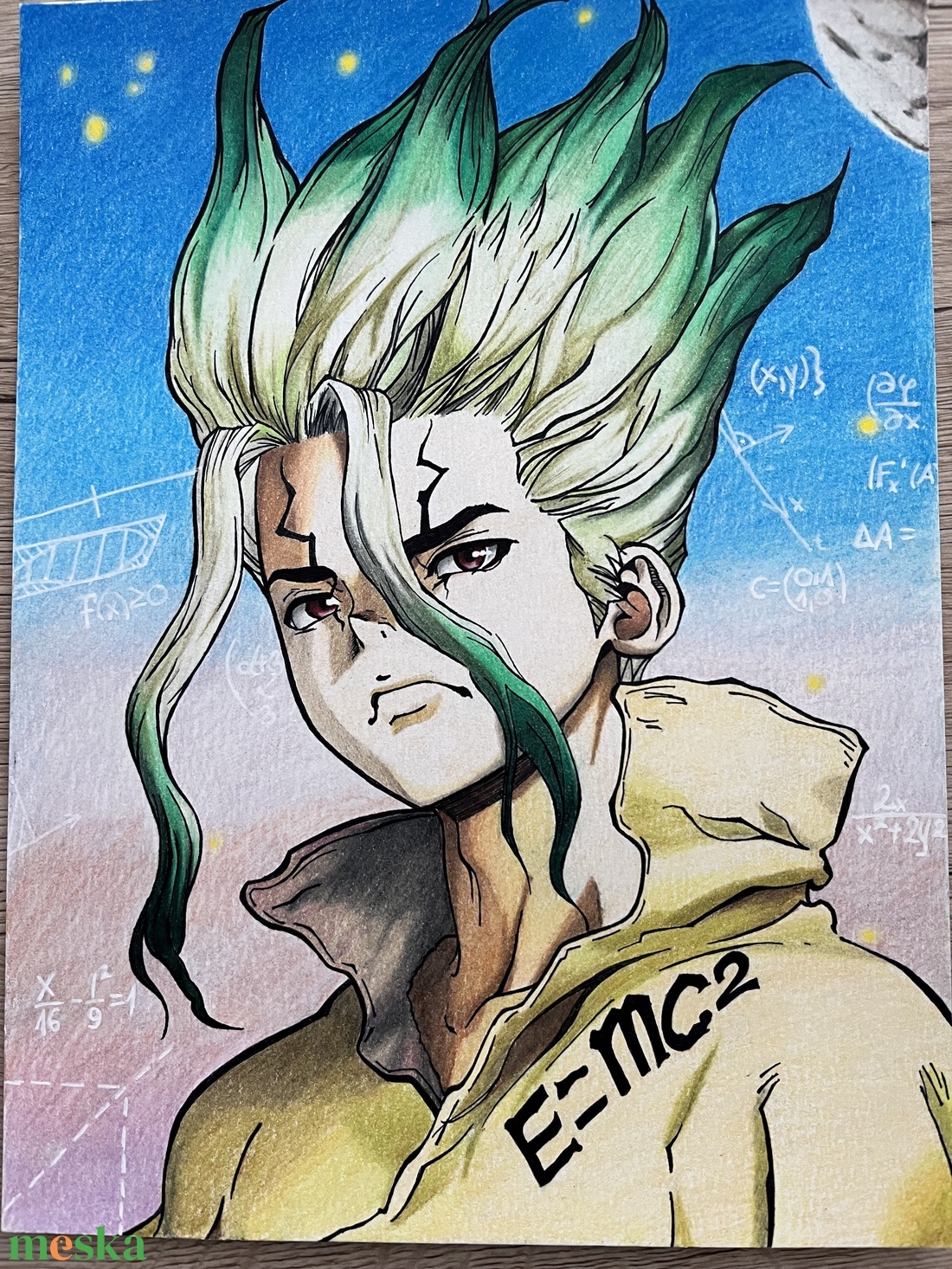 Dr.Stone - művészet - grafika & illusztráció - ceruzarajz - Meska.hu