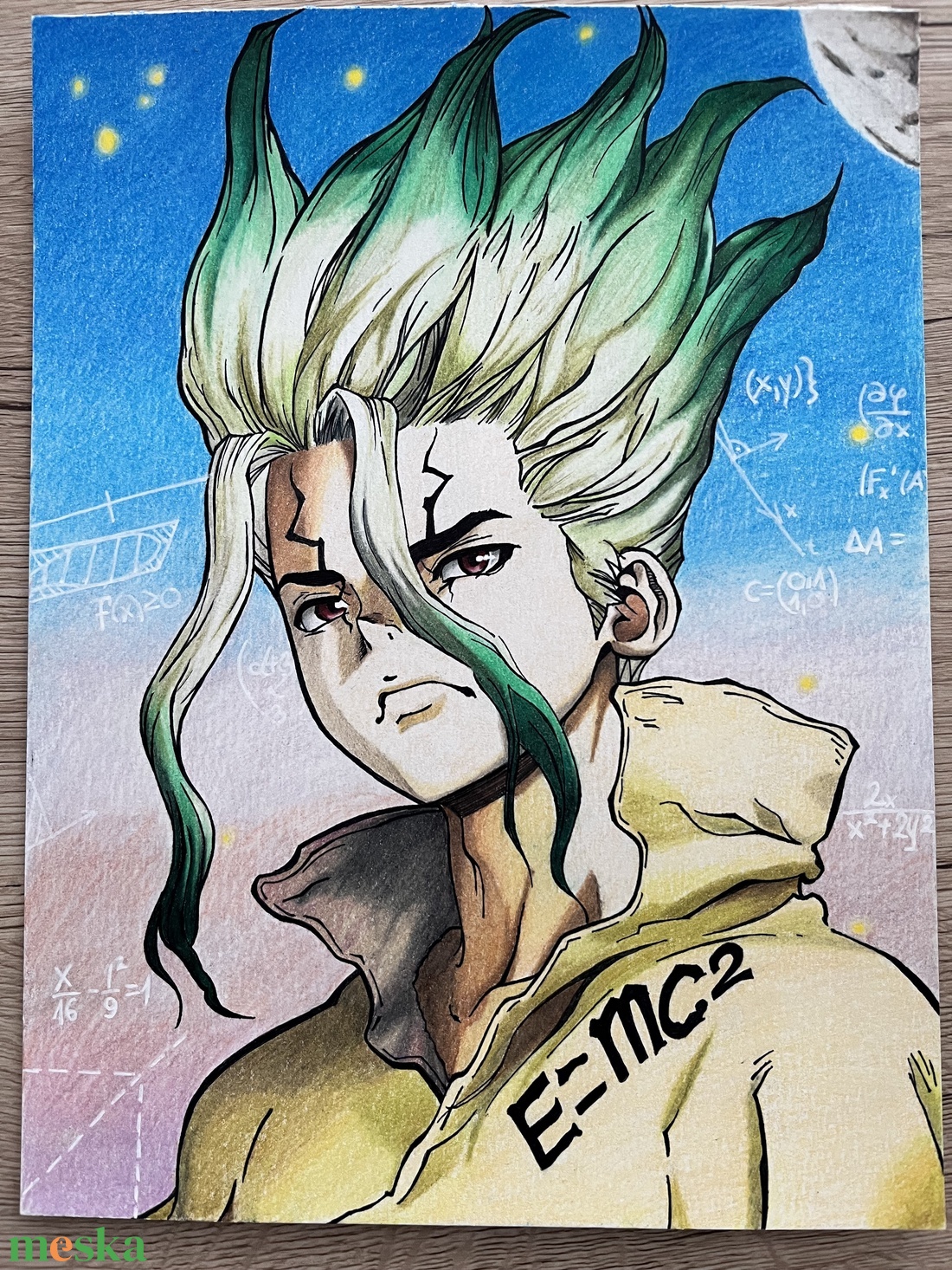Dr.Stone - művészet - grafika & illusztráció - ceruzarajz - Meska.hu