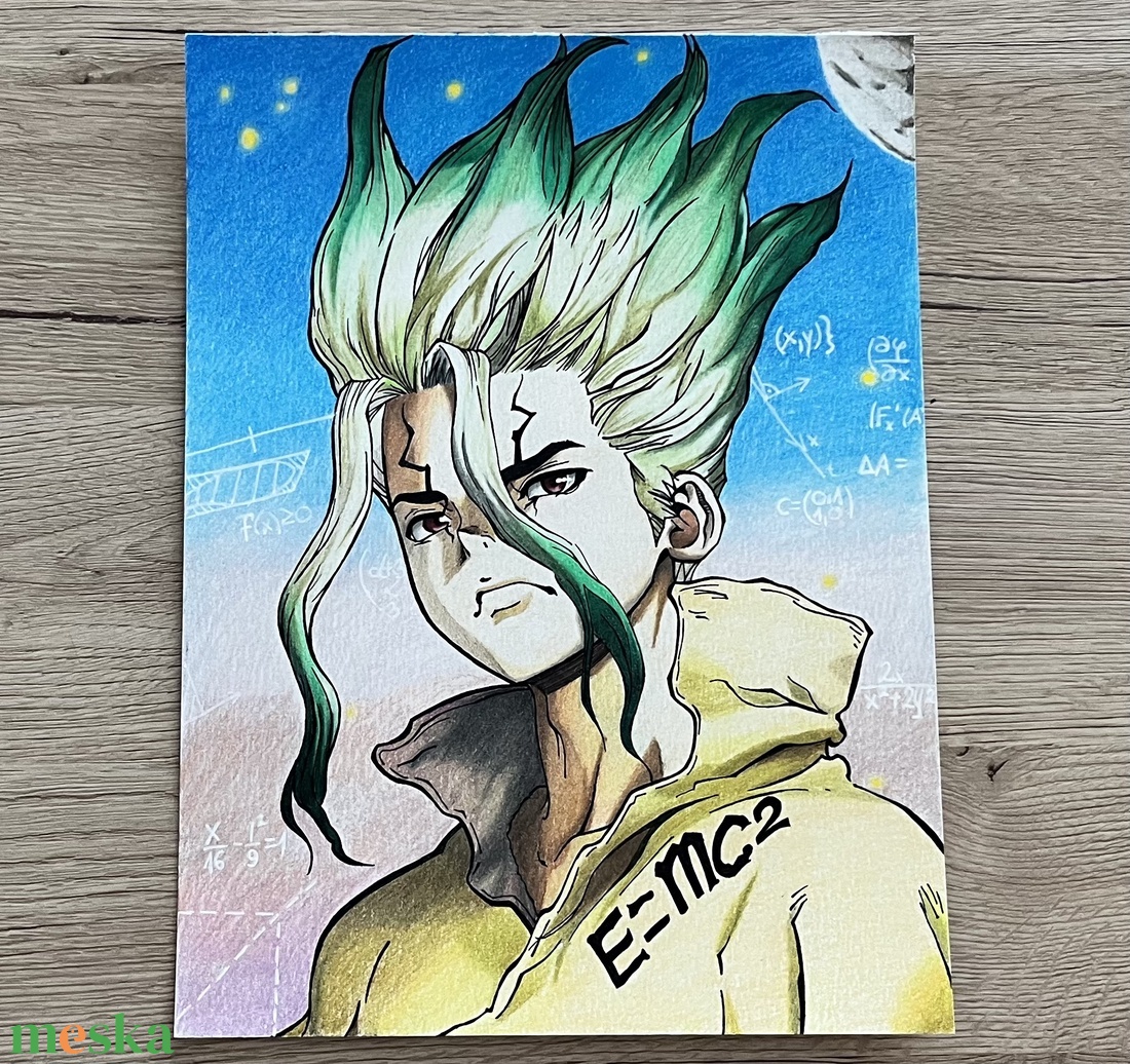 Dr.Stone - művészet - grafika & illusztráció - ceruzarajz - Meska.hu