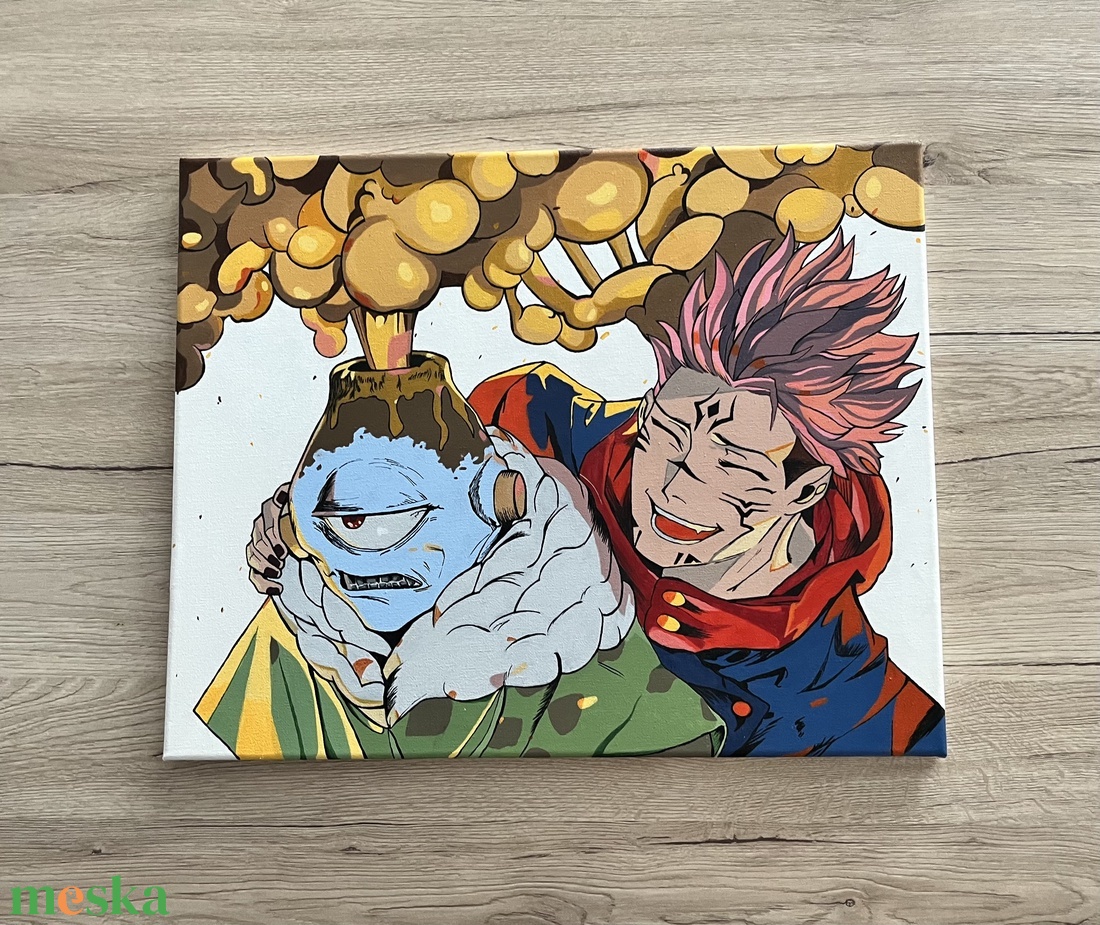 Jujutsu Kaisen - művészet - festmény - akril - Meska.hu