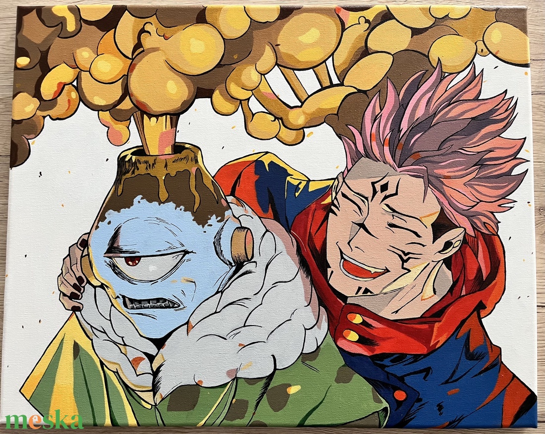 Jujutsu Kaisen - művészet - festmény - akril - Meska.hu