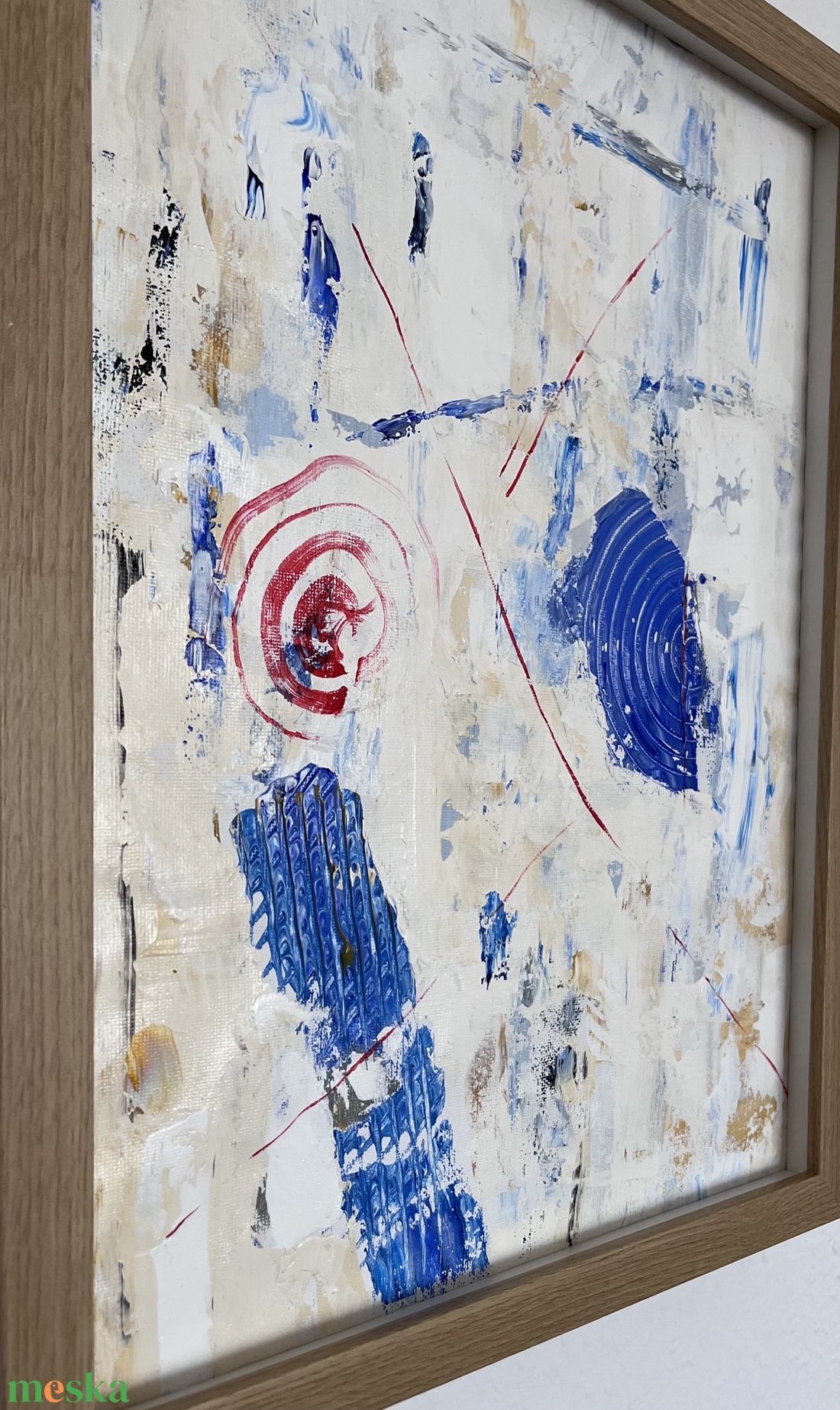 Maszkulin absztrakt festmény - művészet - festmény - akril - Meska.hu