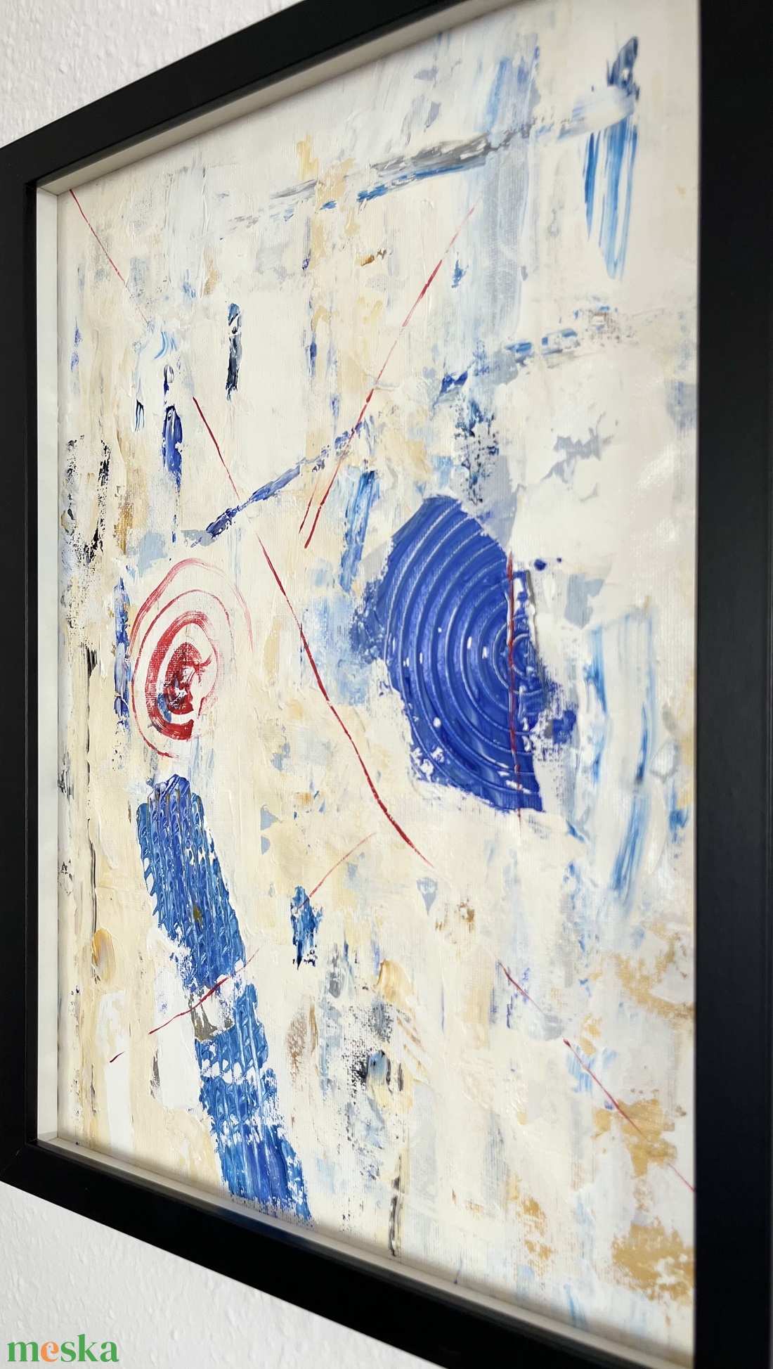 Maszkulin absztrakt festmény - művészet - festmény - akril - Meska.hu