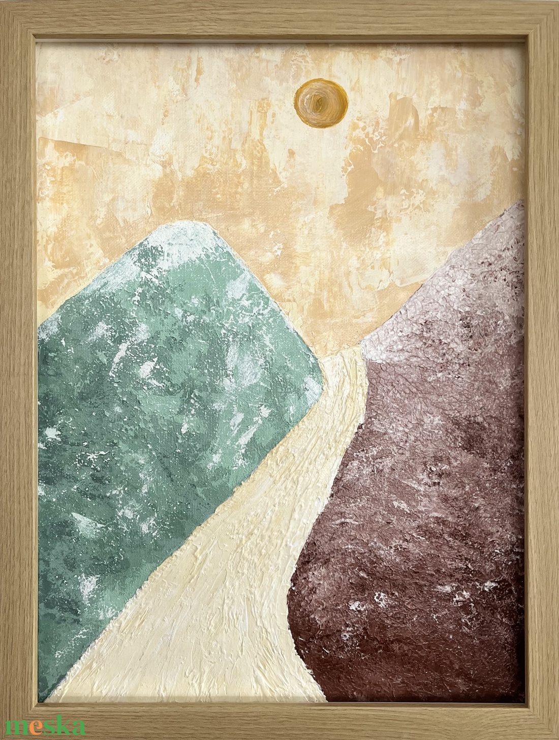 Két világ - művészet - festmény - akril - Meska.hu