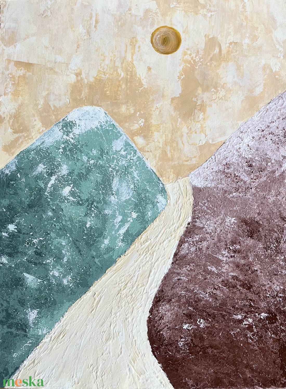 Két világ - művészet - festmény - akril - Meska.hu