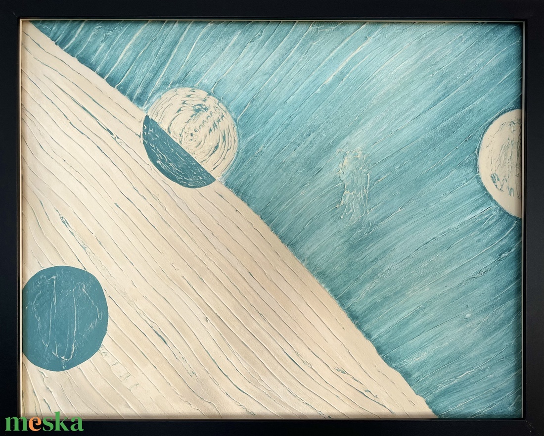 Hold - művészet - festmény - akril - Meska.hu