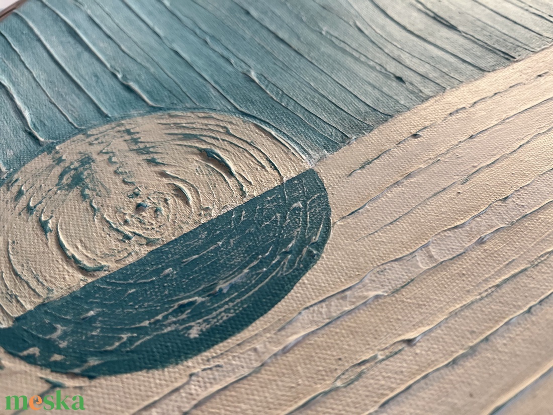 Hold - művészet - festmény - akril - Meska.hu