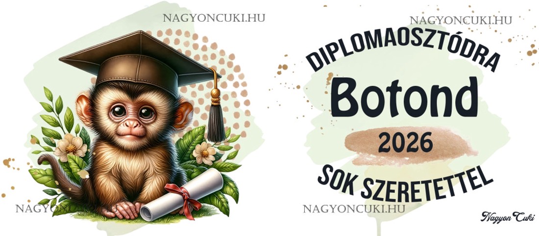 Névvel kérhető Maki - 2026 évi Ballagásra mintás persely - otthon & életmód - dekoráció - asztal és polc dekoráció - persely - Meska.hu