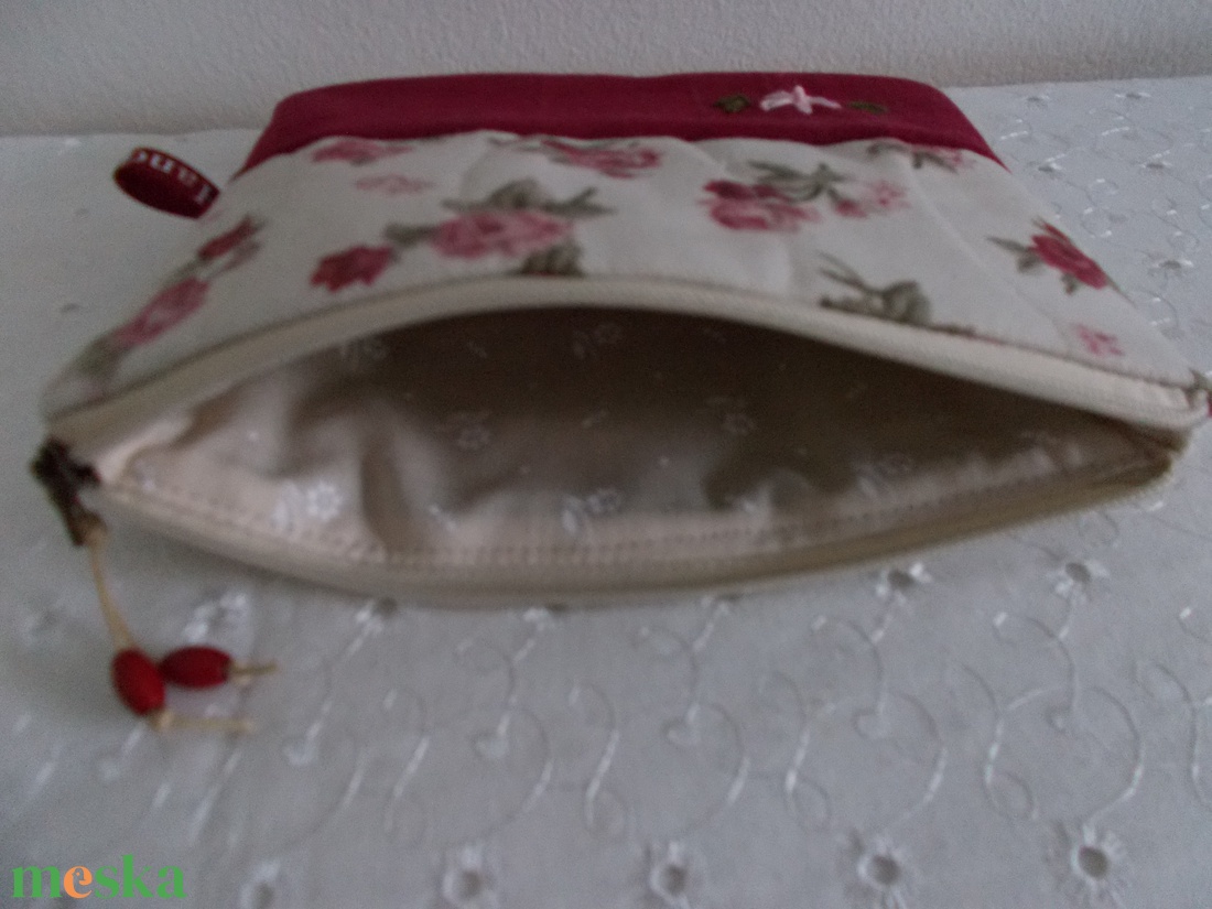 Rózsás piperetartó - táska & tok - neszesszer - Meska.hu