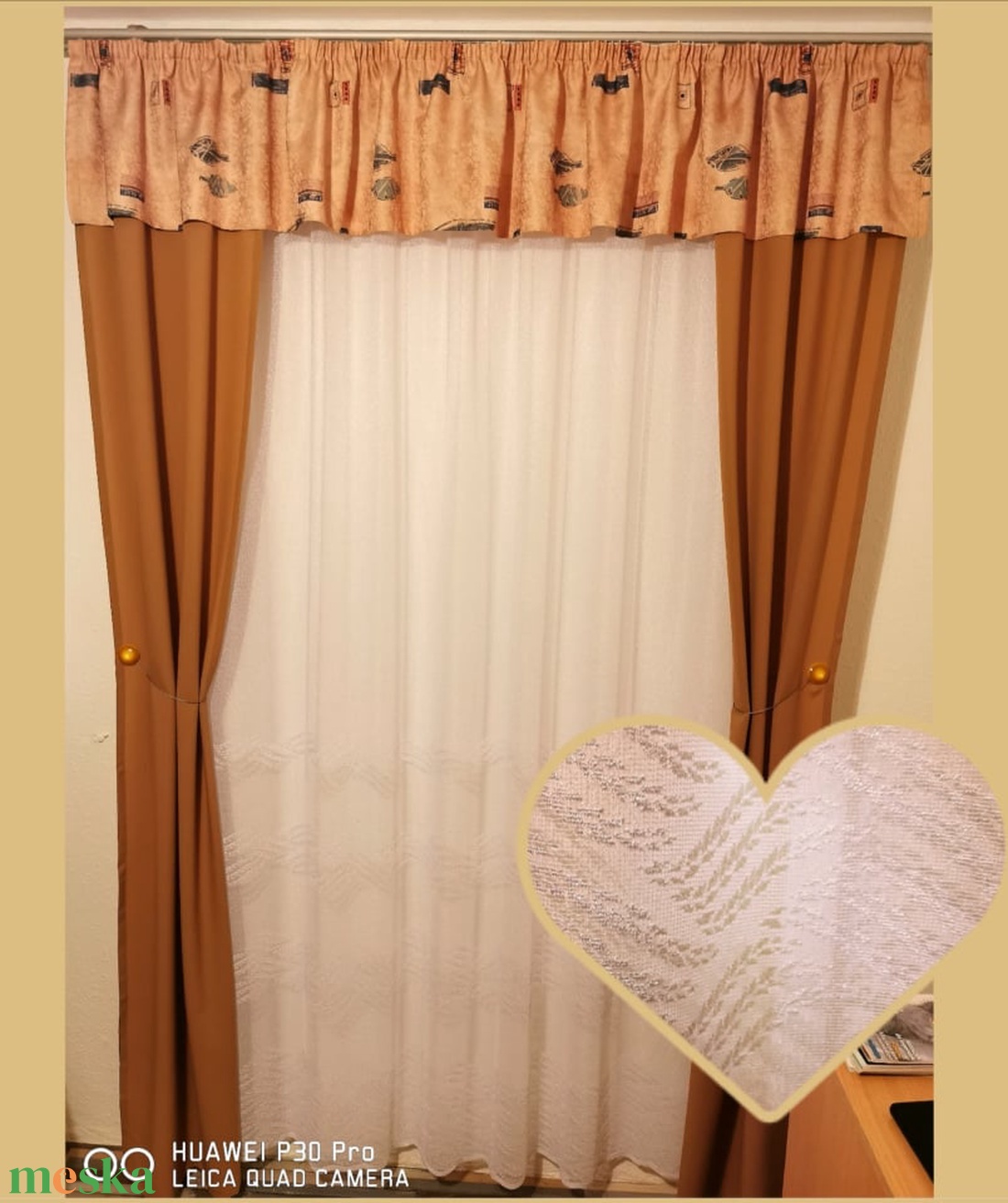 Vasalást nem igénylő függöny szett-ÚJ-készre varrva - otthon & életmód - lakástextil - függöny és kiegészítő - függöny - Meska.hu