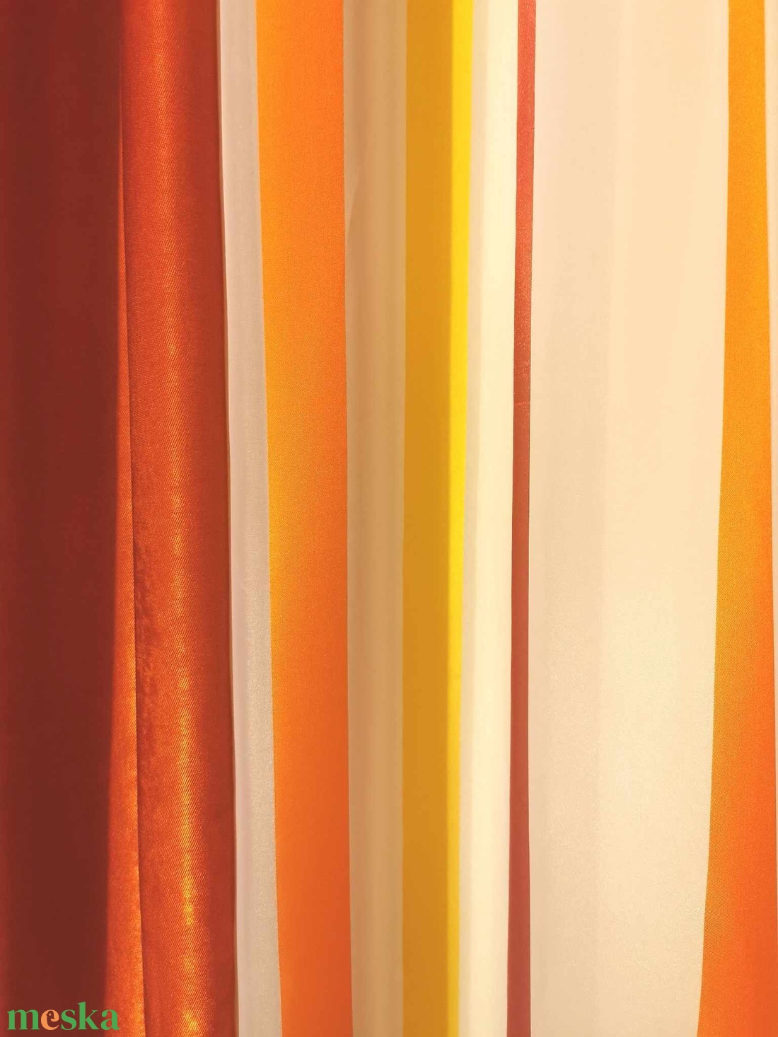 Csíkos vidám függöny, -NAGY MÉRET- vastag sötétítővel egyben ÚJ - otthon & életmód - lakástextil - függöny és kiegészítő - függöny - Meska.hu