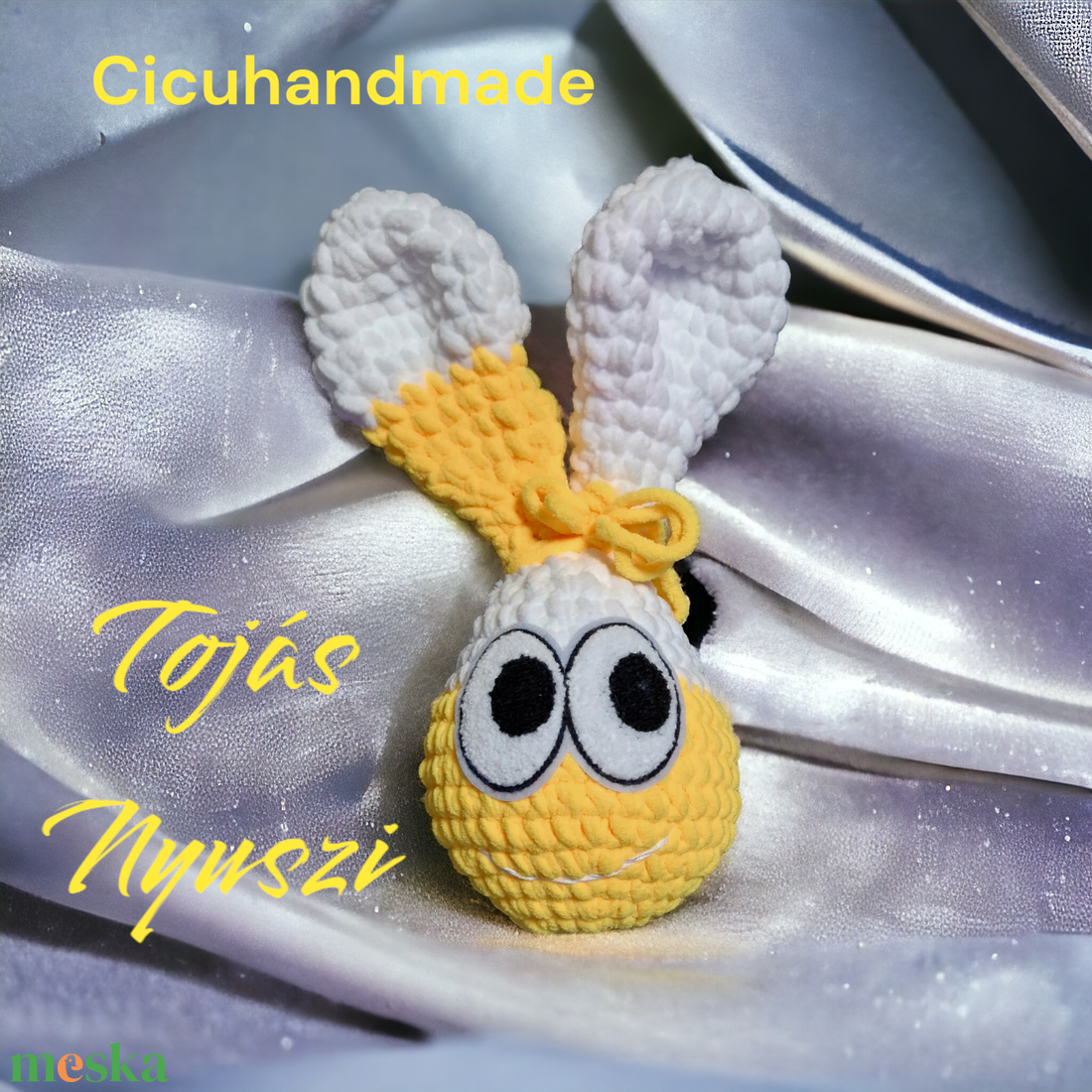 Tojás Nyuszi Horgolt 35cm magas.  - játék & sport - plüssállat & játékfigura - nyuszi - Meska.hu