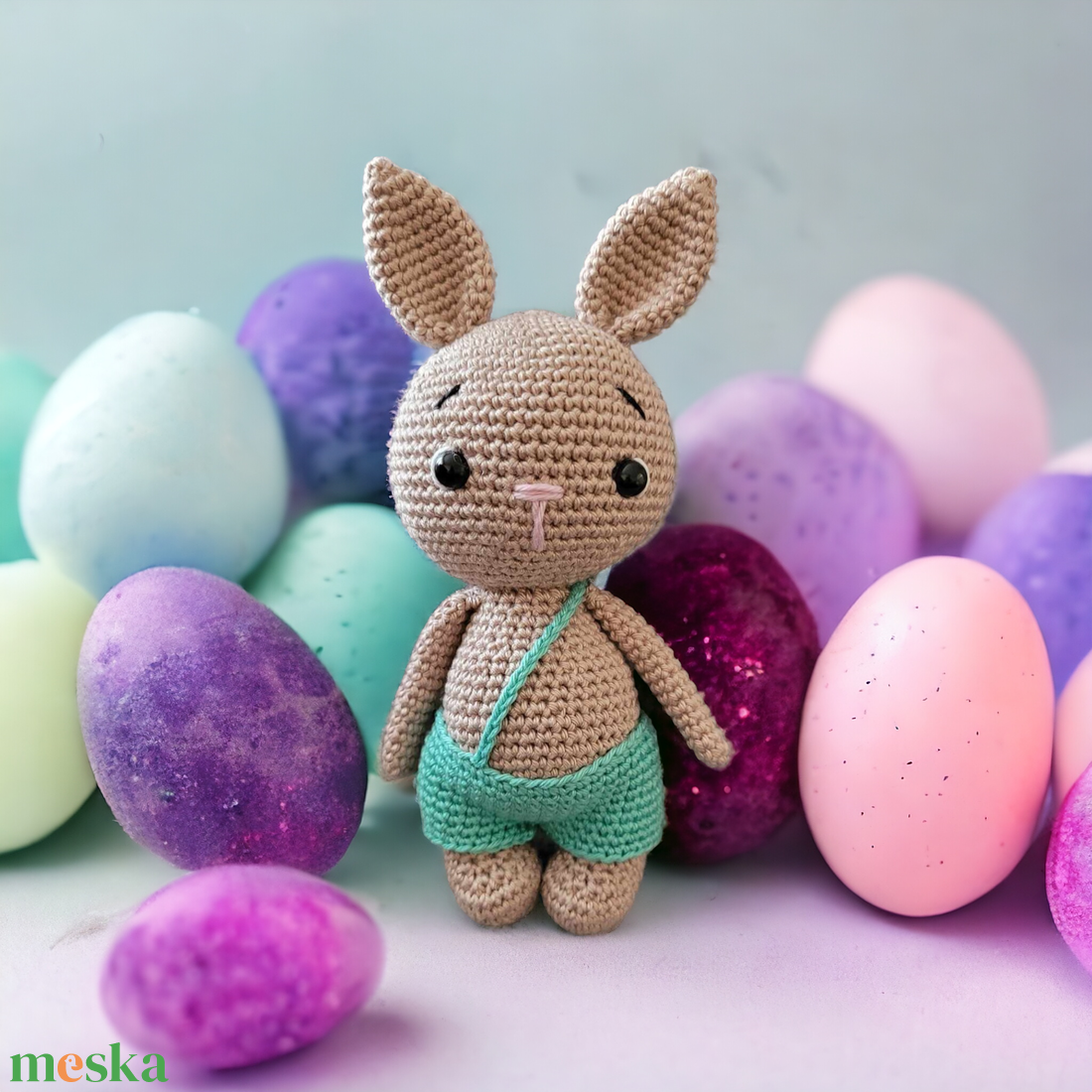 Pocakos Nyuszi 20cm magas amigurumi horgolt - játék & sport - plüssállat & játékfigura - nyuszi - Meska.hu Pocakos Nyuszi 20cm magas amigurumi horgolt - játék & sport - plüssállat & játékfigura - nyuszi - Meska.hu