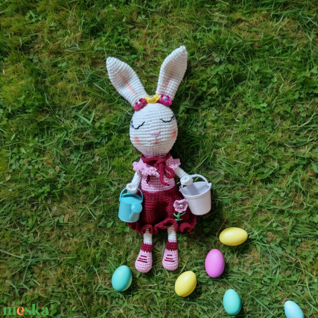 Vivi a szende nyuszi amigurumi technikával kézzel horgolt - játék & sport - plüssállat & játékfigura - nyuszi - Meska.hu Vivi a szende nyuszi amigurumi technikával kézzel horgolt - játék & sport - plüssállat & játékfigura - nyuszi - Meska.hu