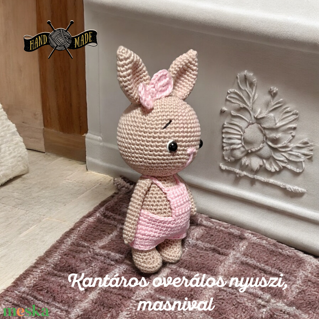 Pocakos Nyuszi 20cm magas amigurumi horgolt - játék & sport - plüssállat & játékfigura - nyuszi - Meska.hu Pocakos Nyuszi 20cm magas amigurumi horgolt - játék & sport - plüssállat & játékfigura - nyuszi - Meska.hu